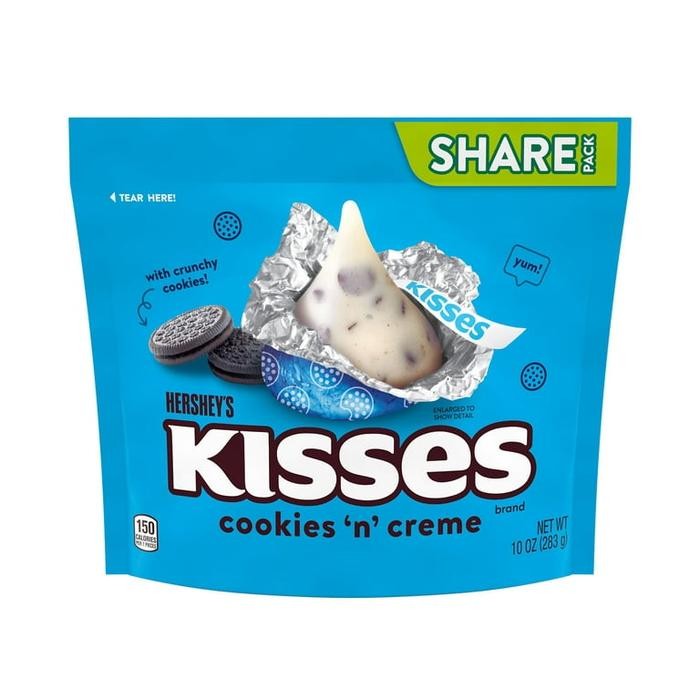 

Hershey's Kisses Cookies 'n' Creme Candy, Share Pack - 10 oz