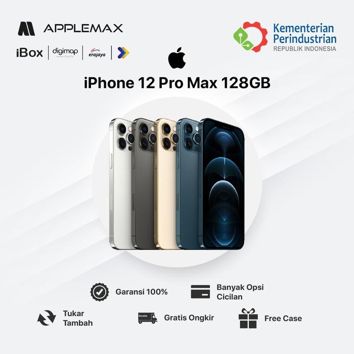 iPhone 12 Pro Max 128GB Second Original Fullset All Operator