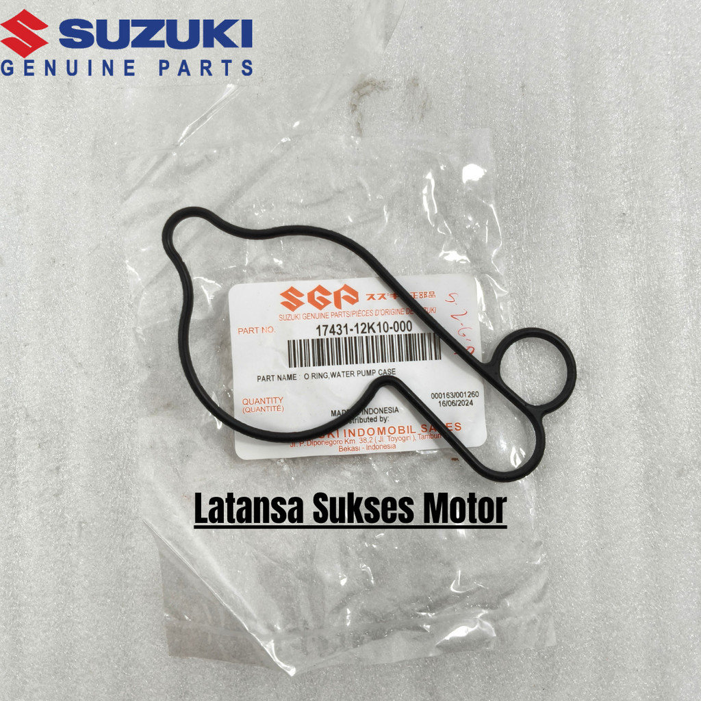 Karet Oring Water pump Suzuki Satria Fu Fi Gsx Gsxs Gsxr Bandit Asli SGP 17431-12K10-000