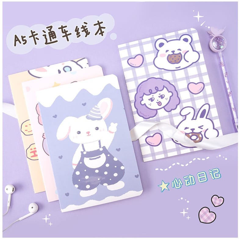 

SG Buku Catatan Tulis Kertas Notebook Motif 999 A5 21X14CM