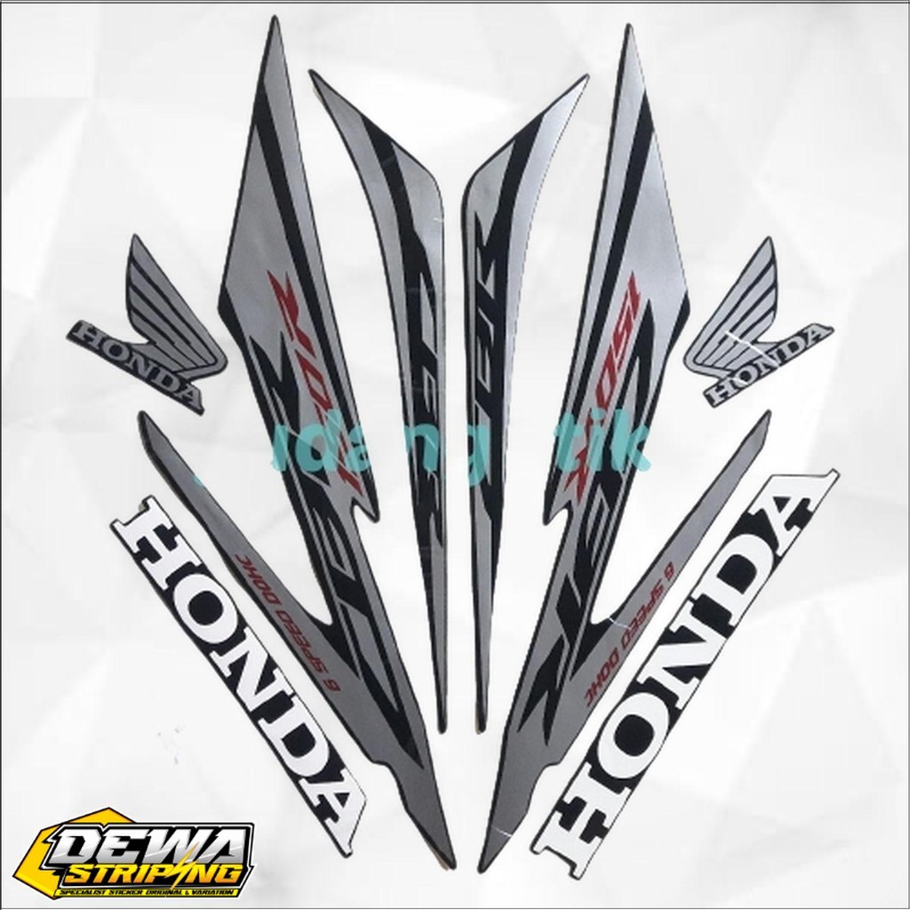 Striping Honda Cbr 150 R 2017 2018 Body Hitam full,hitam merah Stiker Standar motor CBR 150 R