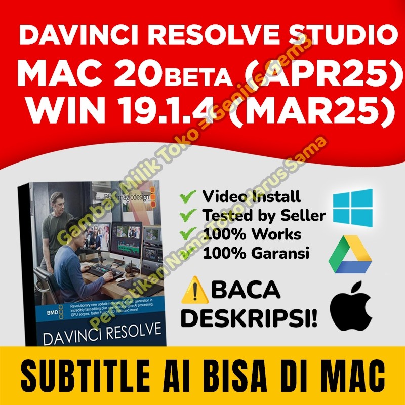 Davinci Resolve Studio Terbaru