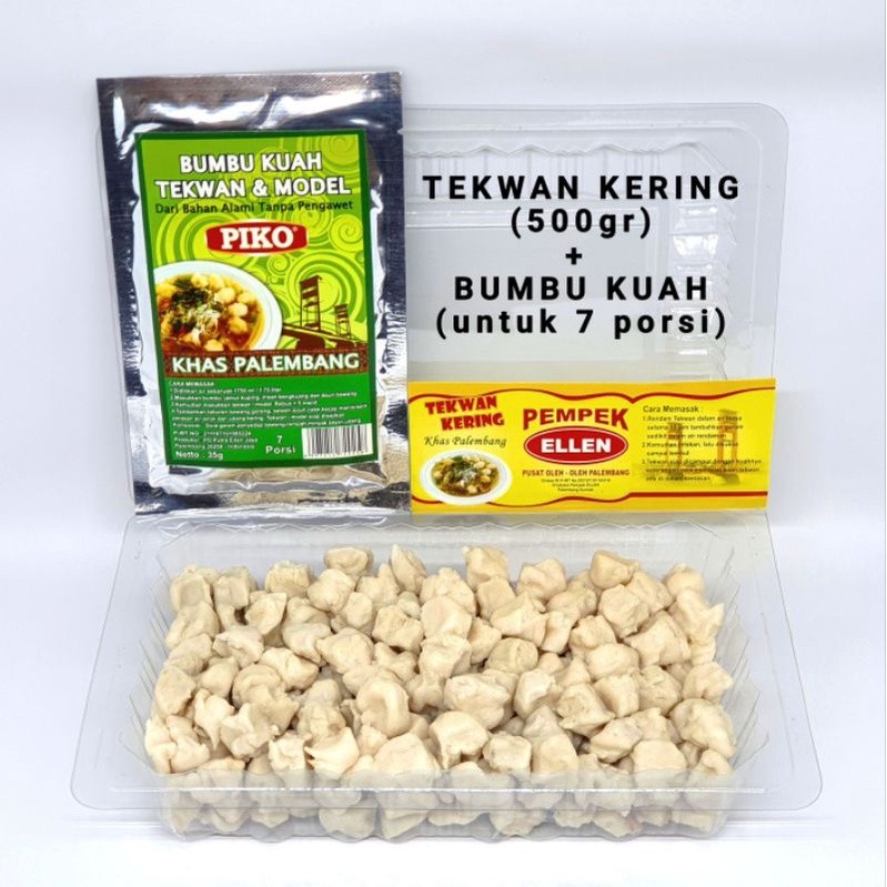 

TEKWAN KERING MENTAH 500gr PLUS BUMBU KUAH TEKWAN MODEL PEMPEK ELLEN KHAS PALEMBANG