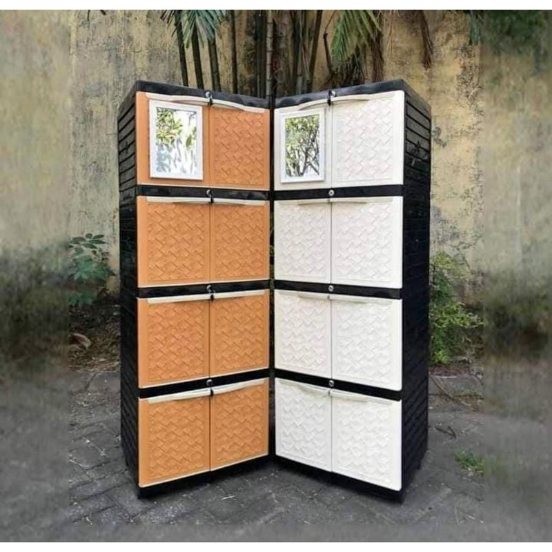 lemari aquose 4 susun full kunci