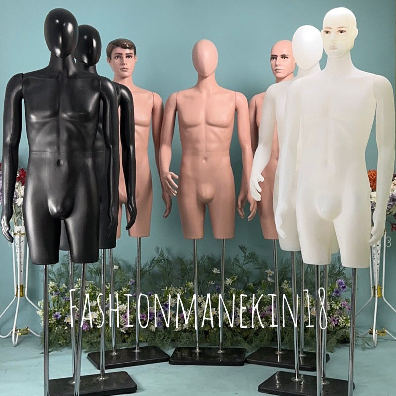 MANEKIN BODYFIT PRIA DEWASA DENGAN KAKI BESI PENYANGGA - PATUNG BAJU COWOK - CELANA + ATASAN - GAMIS