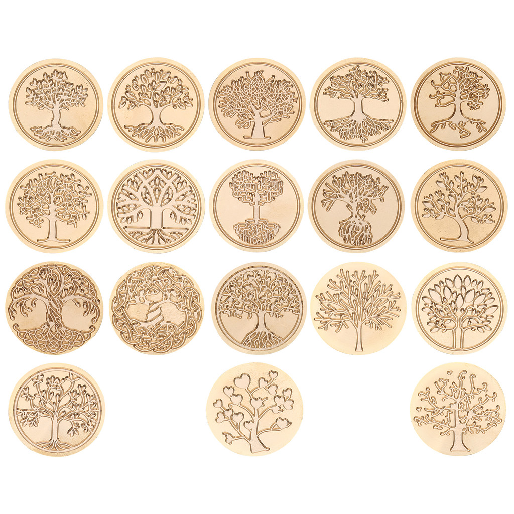 

Tree of Life Wax Seal Stamp Vintage Sealing Wax Round Brass Head 30mm for Wedding Invitations DIY Card Making Gift Packing