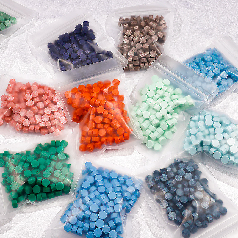 

102pcs Per Bag Sealing Wax Beads Lustrous Wax Stamp Wax Particals DIY Wedding Invitation Decoration Craft Wax Card Making Tools