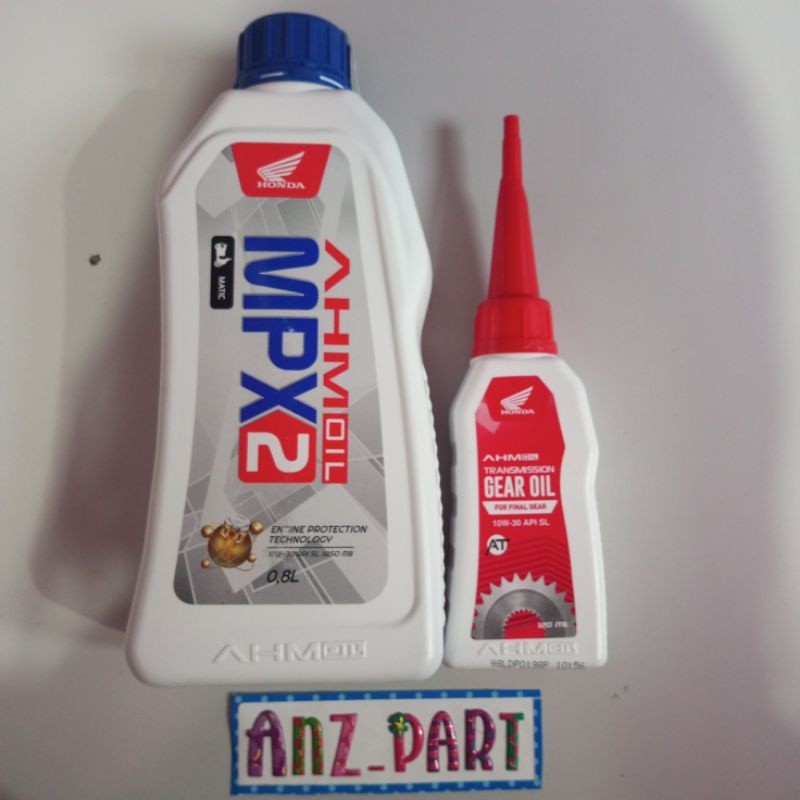 PAKET  oli honda matic mpx 2 for Honda matic all beat,vario.scoopy (Kemasan Baru) OriginalCO