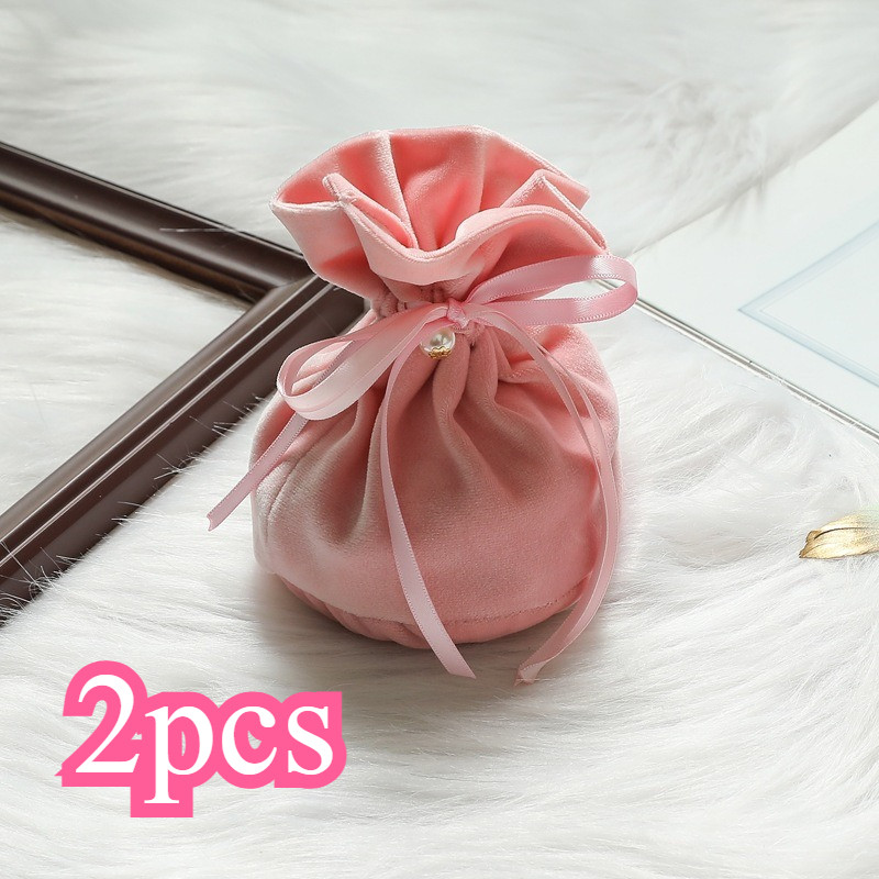 

2pcs Pouch Serut Souvenir Pernikahan Korea Style Tas Serut Souvenir Elegan untuk Acara Pernikahan Aksesoris Hampers Bermutu Tinggi