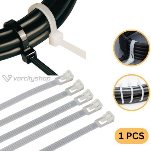 Kabel Ties Reusable Tali Pengikat Kabel Nylon Reusable Cable Ties