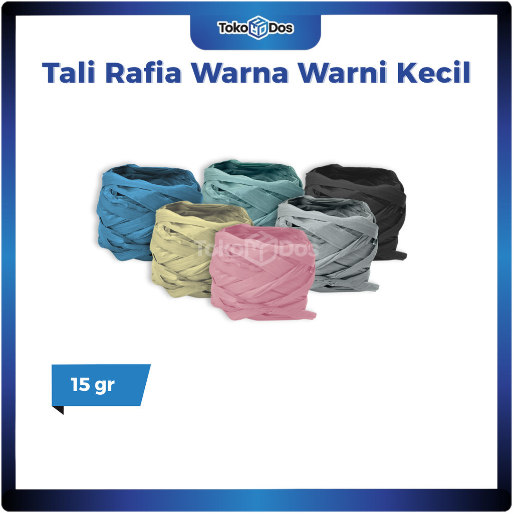 

(1 pcs) Tali Rafia Plastik Warna Warni Kecil 15 gr Cap Angsle Tebal dan Kuat