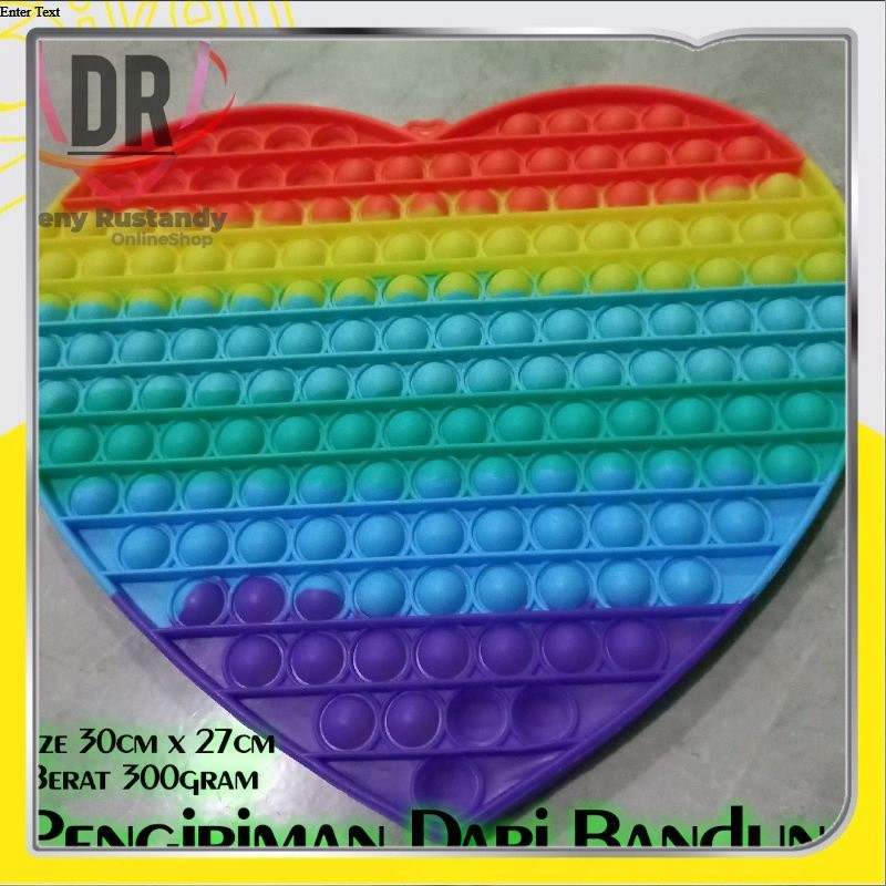 prabuaranSHOP[Bisa COD] Mainan Pop It Murah Rainbow Pop It Jumbo Besar Murah Super Jumbo Squishy Mai