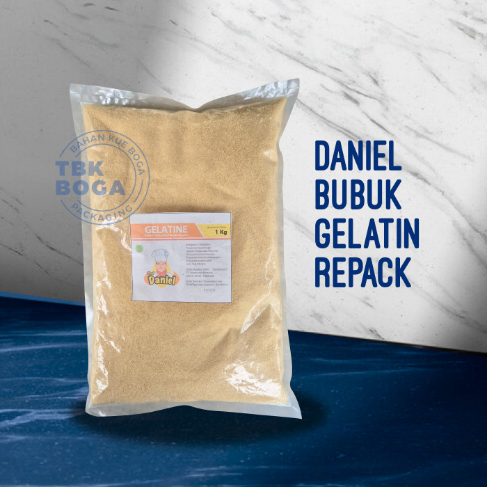 

Gelatin Bubuk ( 250, 500 gr ) Repack Chef Daniel Gelatine Tulang Sapi