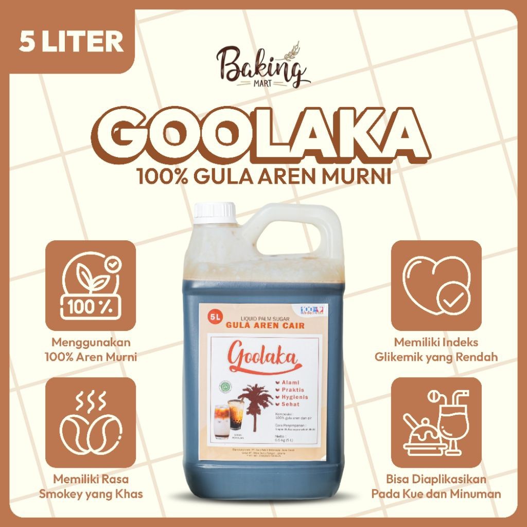 

Gula aren cair 5Liter brown sugar syrup Goolaka readystok
