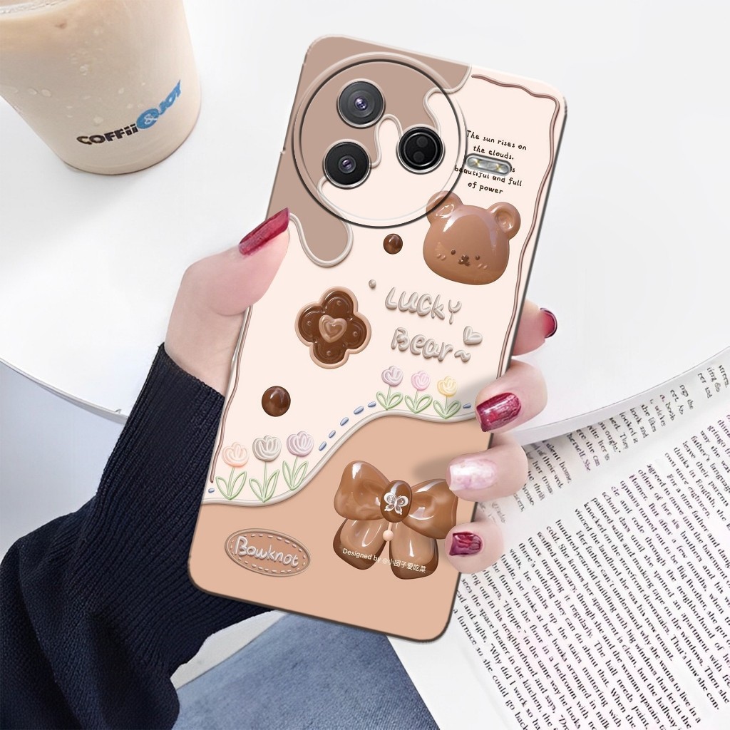 Case  Xiaomi Poco F7 Pro 2025 - Leviora Case - Fashion Case Bear - Softcase Xiaomi Poco F7 Pro - Cas