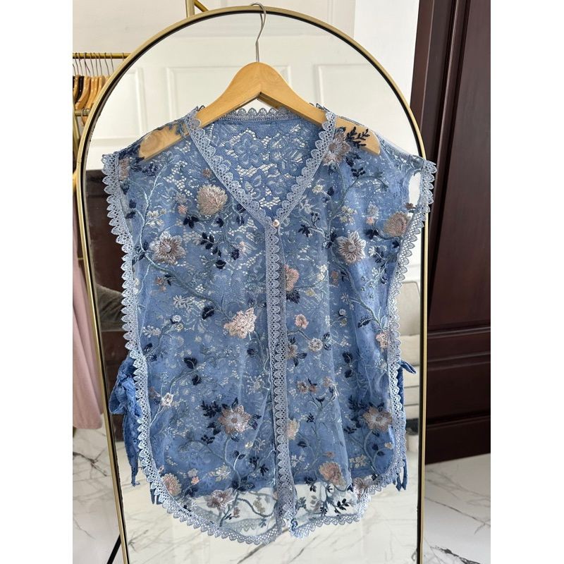 KP - VEST BROKAT PREMIUM//VEST OUTER BROKAT TILE//ROMPI BROKAT terbaru