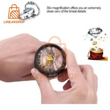 

Linear Kaca Pembesar 30X Ab86 / Lup Lensa Magnifier Handheld / Perhiasan Komponen Membaca / Loupe / Kaca Pembesar 30 X 36