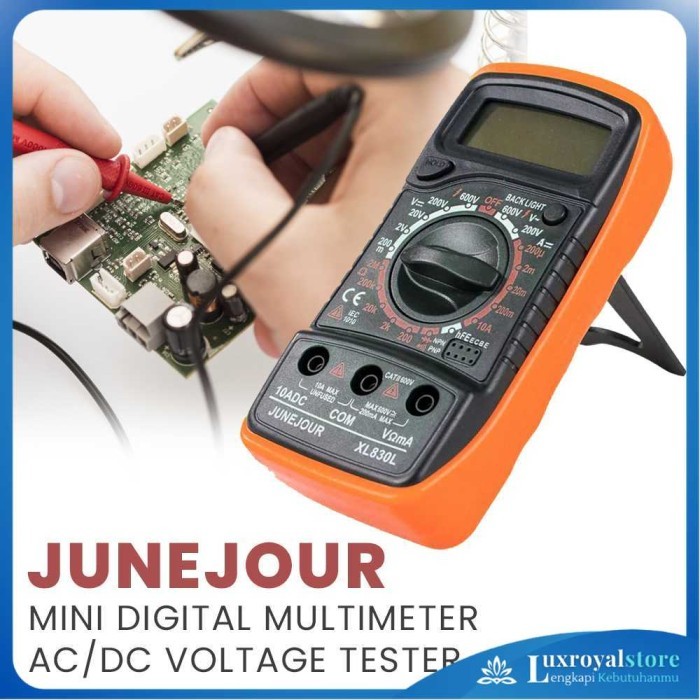 

Mini Digital Multimeter AC/DC Voltage Tester 1999 Count JUNEJOUR - Luxroyalstore