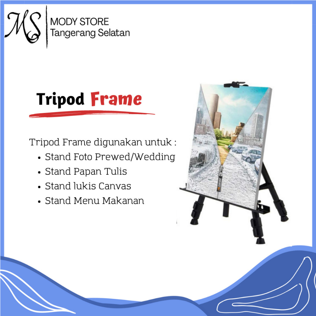 Stand Tripod Frame / stand frame foto wedding / standing frame besiCO