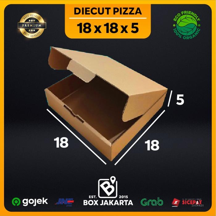 

KARDUS uk 18x18x5 CM Diecut Pizza Corrugated Packaging Box