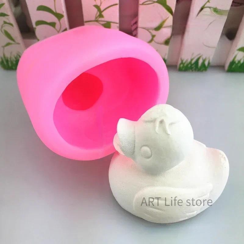 

Cute Duck Silicone Candle Mold Handmade Animal Soap Chocolate Ice Cubes Baking DIY Aromatherapy Plaster Resin Crafts Molds
