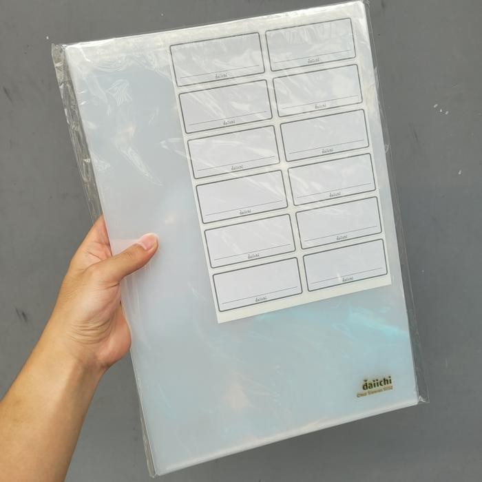 

AHHA Map L Daiichi Folio 9002 / Clear Sleeve Daichi F4 Plastik Bening - 1 pack isi 12 pcs