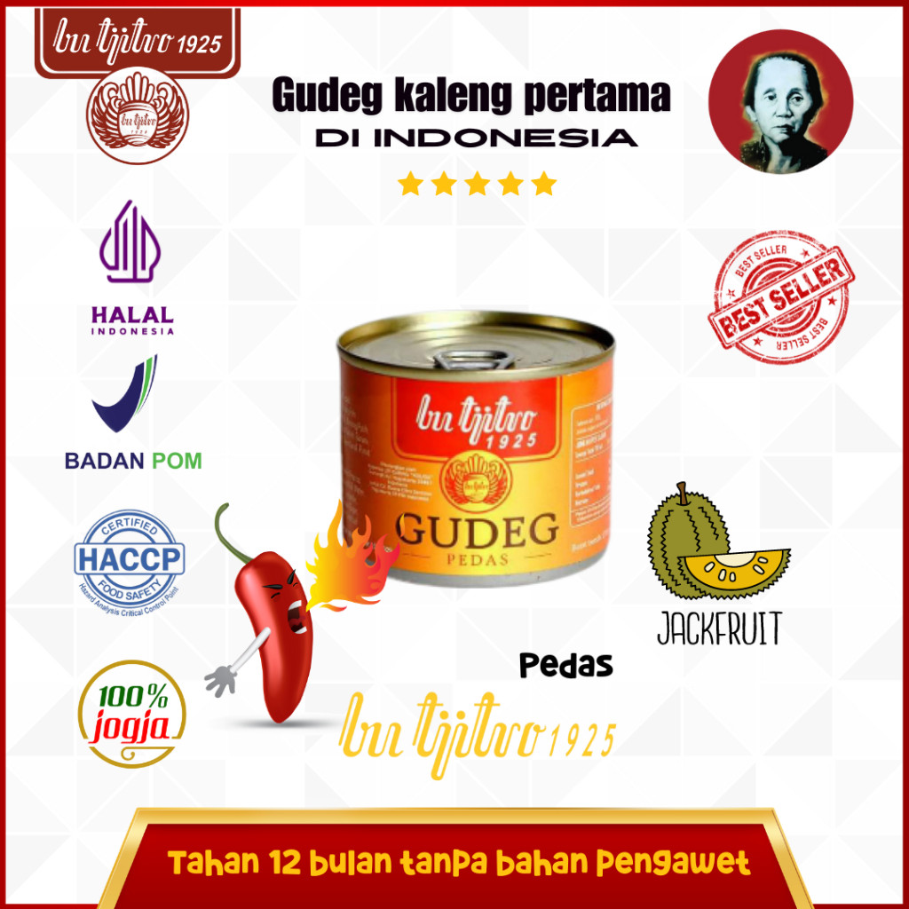 

Bu Tjitro 1925 Gudeg Kaleng Pedas Halal Mui