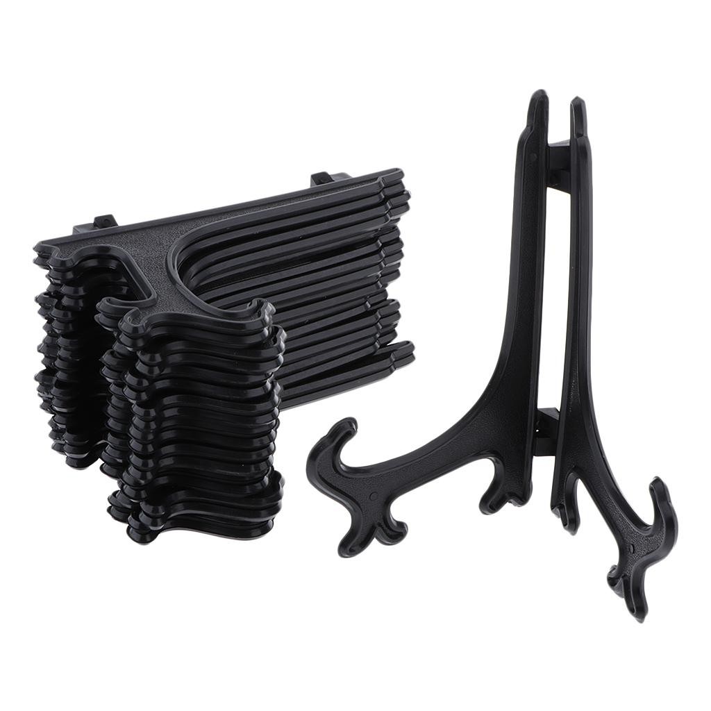 

10Pc Plastic Easel Stand Plate Photo Support Holder Mount Bowl Applied