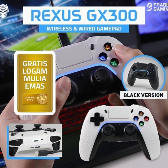 Rexus GX300 Bluetooth Gamepad Gladius GX-300 - Hitam