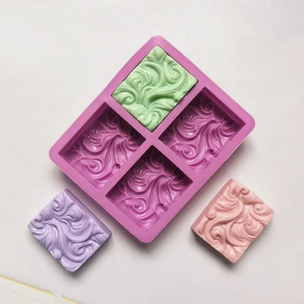 

1/2Pc 3D Handmade Silicone Soap Mold Wavy Ripple Pattern for DIY Handmade Soap Candle Resin Plaster Baking&Cake Decorating Tools