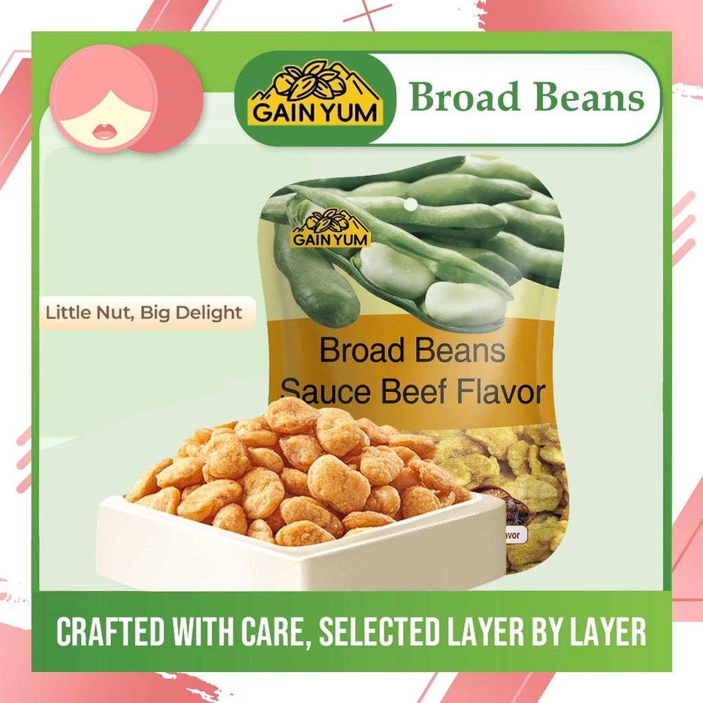 

ANN - Gain Yum Kacang Koro Rasa Telur Kepiting Kam Yuens Broad Beans Crab Roe Flavor