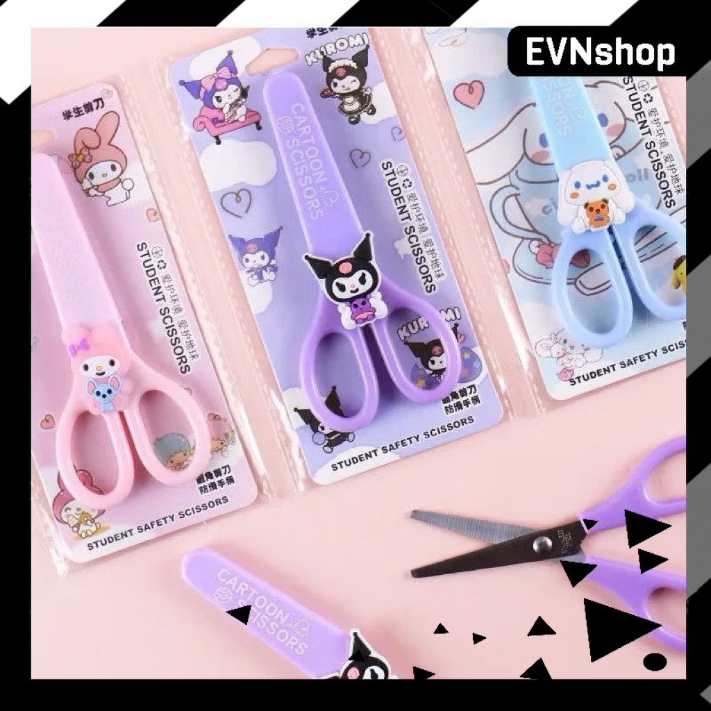 

GUNTING ANAK Karakter Lucu untuk | Gunting Sekolah Aman + Penutup | Gunting Kertas Belajar DIY