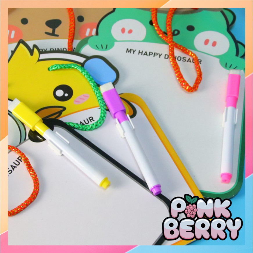 

PINK BERRY 5941 Free Spidol Papan Tulis Mini Anak Karakter Lucu Papan Tulis AnakBisa Dihapus Dan Tali Gantung Papan Tulis Mini