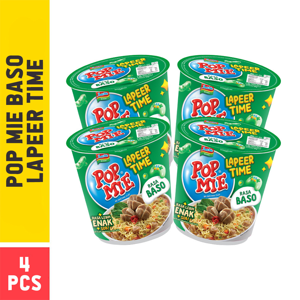 

4 PCS - Pop Mie Baso Lapeer Time 75 Gr