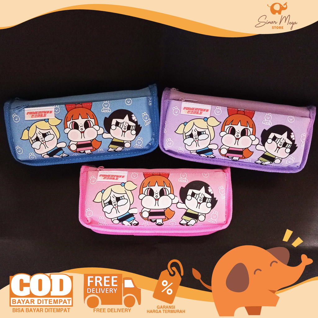 

Fancy Kotak Tempat Pensil Karakter Power Puff Girl 5022 RANDOM - Pencil Case Kain Murah