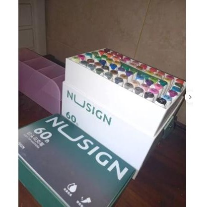 

【M-MT】FLASH SALE!!! Nusign Sketch Marker / Spidol Sketsa Dual Tip 40 60 80 Warna Non Tic - 60 warna