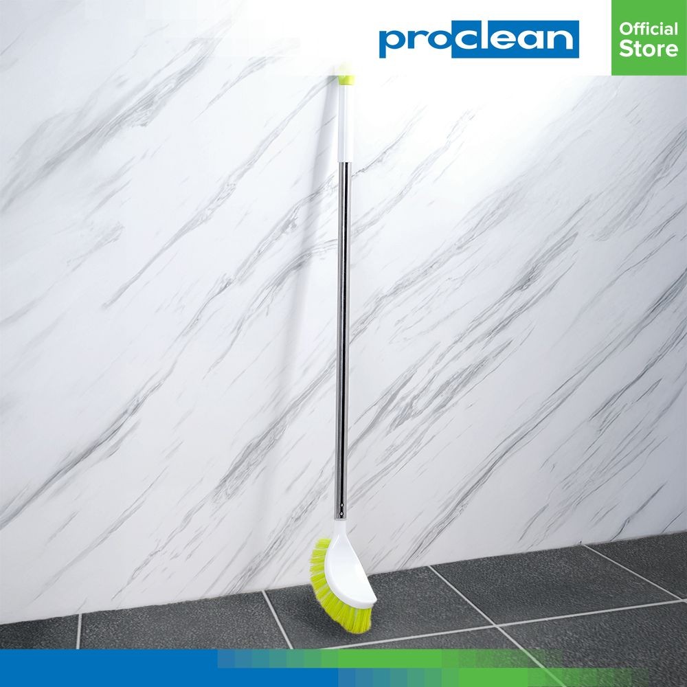 Proclean Sikat Lantai Gagang Panjang - Putih /Hijau Perabotan Rumah Sikat Pembersih Lantai Multifunc