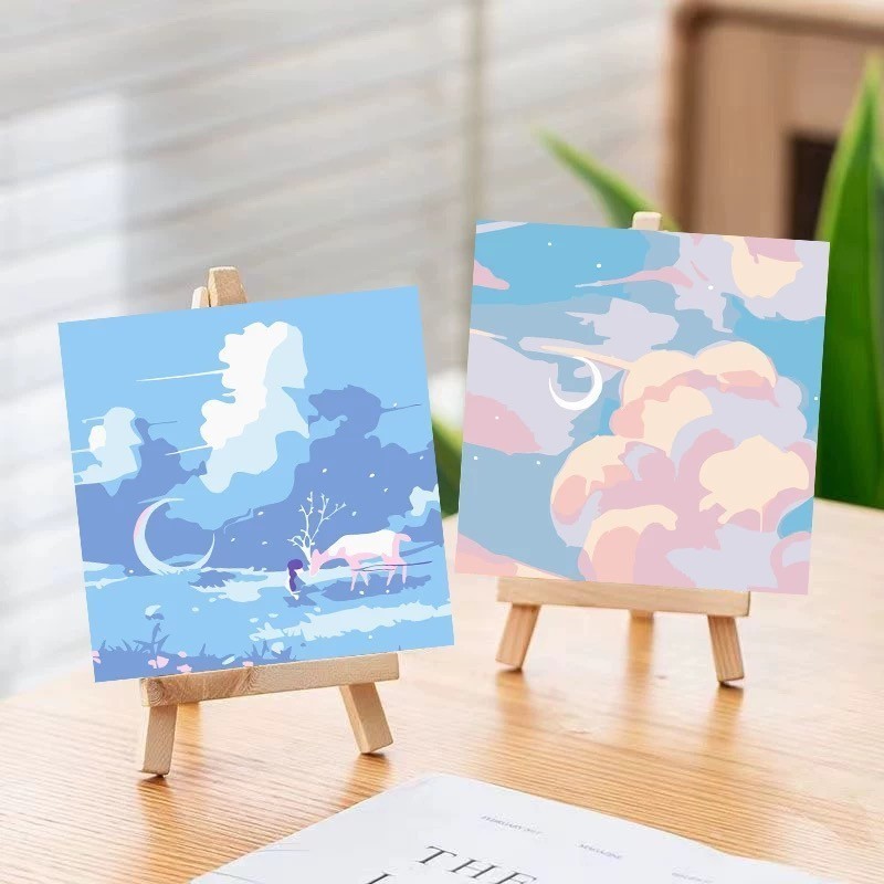 

CAT DAN KUAS LUKIS / PAINT NUMBER / SET MELUKIS SESUAI DENGAN URUTAN ANGKA GAMBAR PEMANDANGAN INDAH FREE CAT DAN KUAS LUKIS
