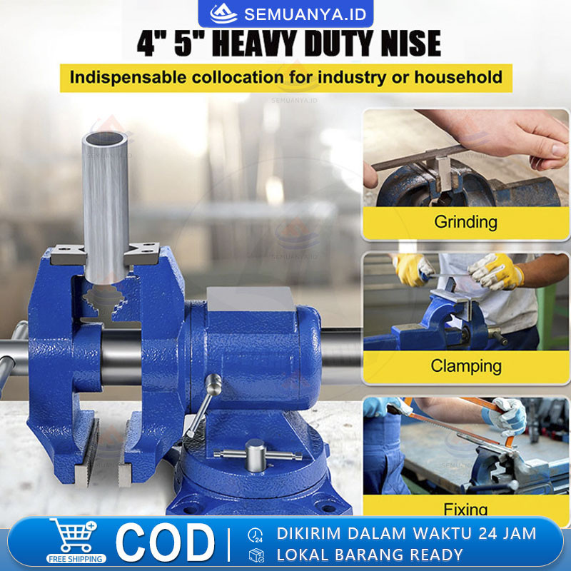 

Catok Clamp 5'' catok paron Ragum Klem Catok Meja Bench Vise Ragum Tanggem Alat Jepit Serbaguna Catok Paron Ragum Besi 5" inch Catok Paron Ragum Bench Vice 125mm Tanggem Meja Putar Bais Besi 5 Inci Vise Penahan Penjepit Pemutar 360 Derajat