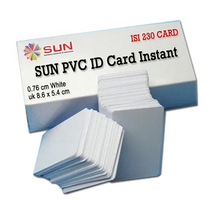

Promo SUN PVC ID Card 0,76 White uk 8.6 x 5.4 cm (Kertas PVC INSTANT) - Surabaya Terlaris