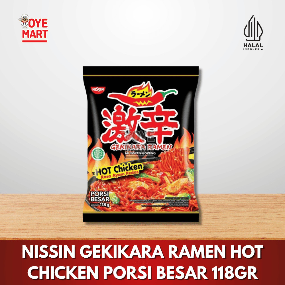 

NISSIN GEKIKARA RAMEN HOT CHICKEN PORSI BESAR 118GR/ RASA AYAM PEDA