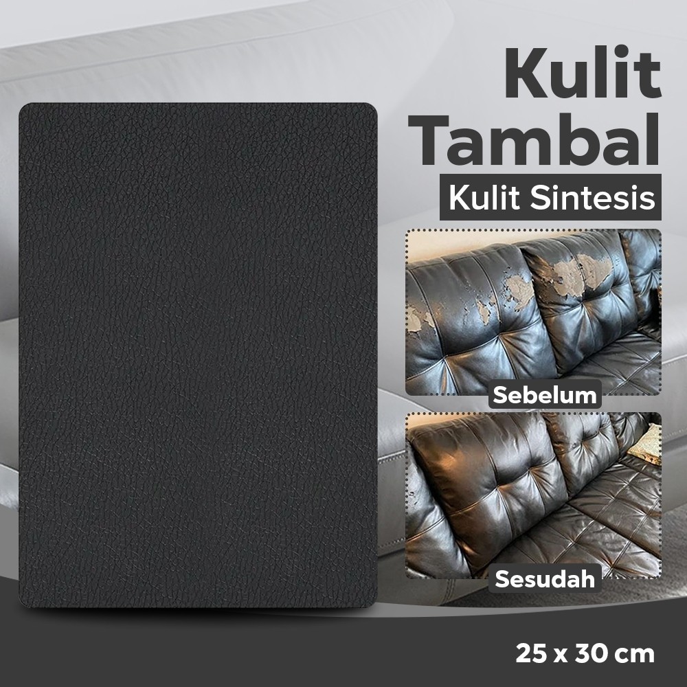 LM - Stiker Kulit Tambal Sofa PU Leather Sticker Cover Perbaikan kulit sofa Jok Motor Kursi Tas Kuli