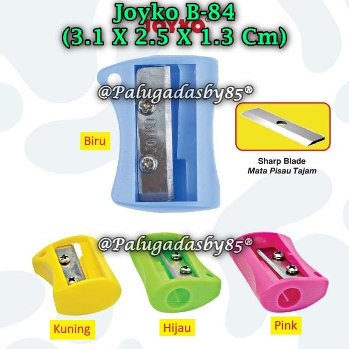 

(1 Biji) Rautan Tabung JOYKO B-84 BISA PILIH WARNA / Rautan Serutan Sharpener Joyko B-84 (1 Biji)
