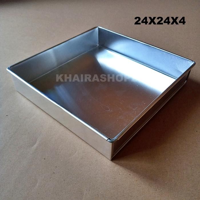 Loyang kotak persegi 24x24x4 Loyang brownies - 24x24x4