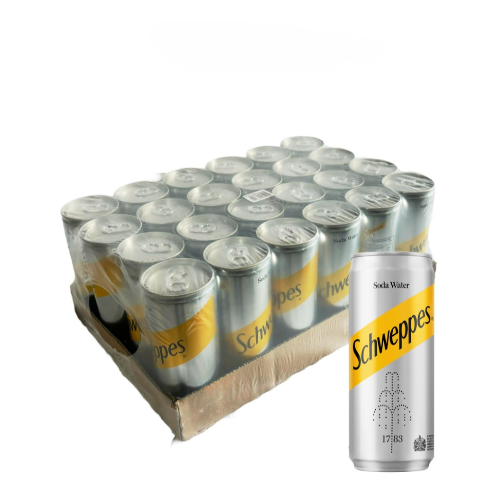 

Paket 1 Dus - Schweppes Soda Water Can 250 ml
