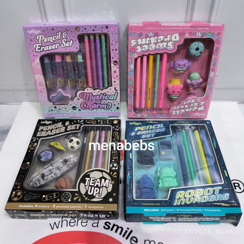 

Smiggle Eraser Dan Pencil Gift Pack Original Unik