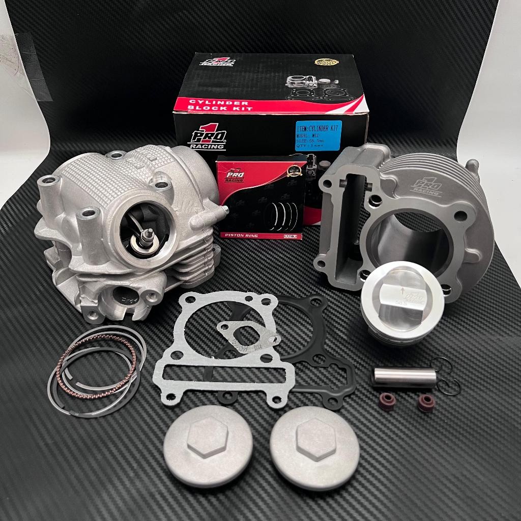 PAKET BLOK SEHER MIO BORE UP 150CC/PAKETAN BLOK SEHER BORE UP MIO SET HEAD KLEP 24/28