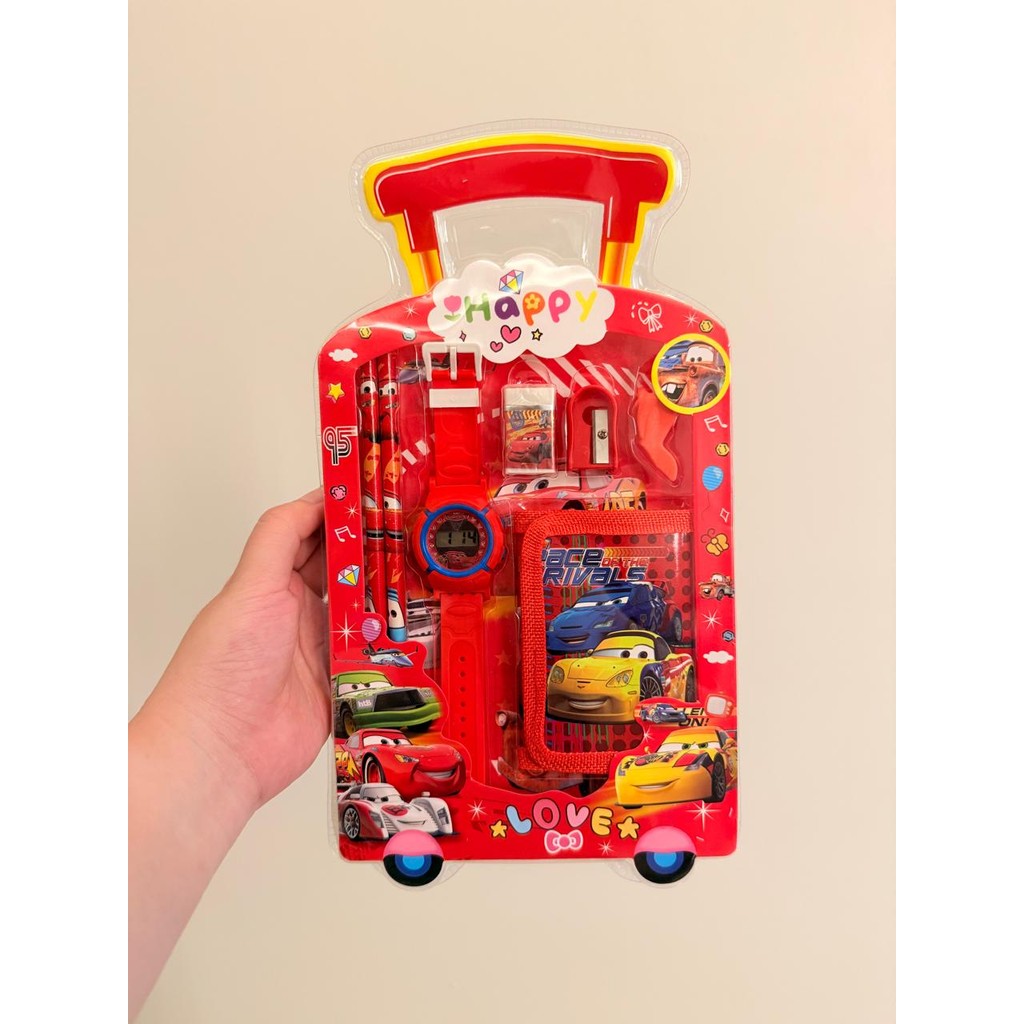 

Littlelove Alat Tulis Set Karakter Anak /Jam Tangan Anak/Pensil/Penghapus/Serutan/Dompet