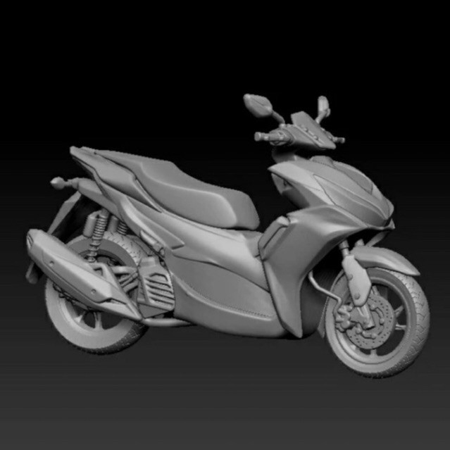 Miniatur motor yamaha aerox / NVX 155 Diorama Diecast Skala 64