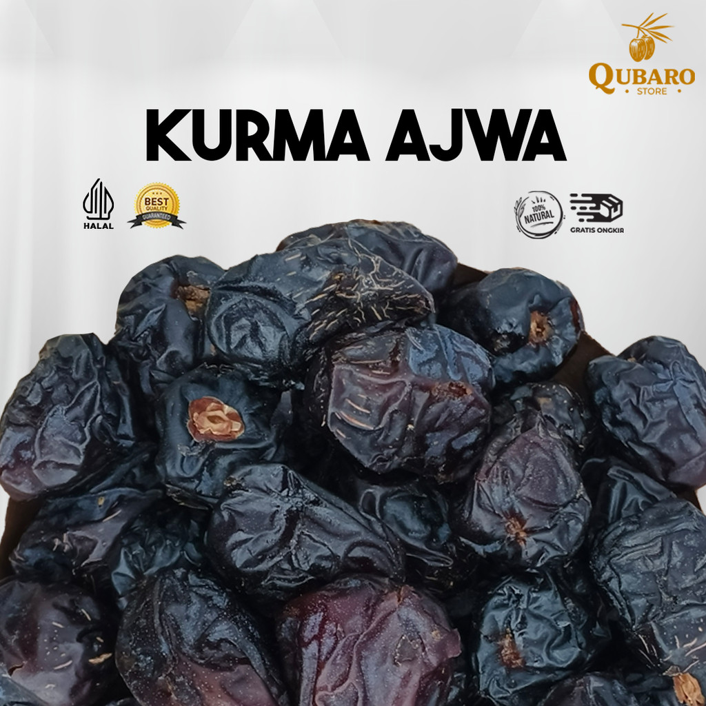 

Kurma Ajwa Madinah Premium Kemasan 500gr & 1kg || Kurma Ajwa || Kurma Nabi Asli